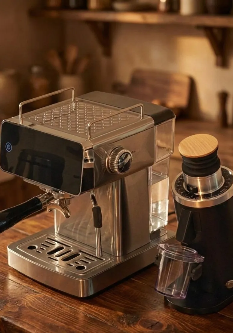 Combo cafetera espresso más molino cónico